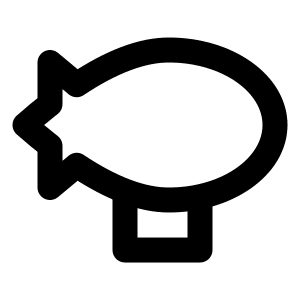 Zeppelin Icon from Tabler Line Set