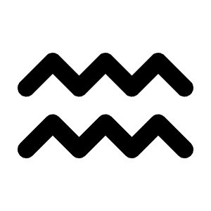 Zodiac Aquarius Icon from Tabler Line Set