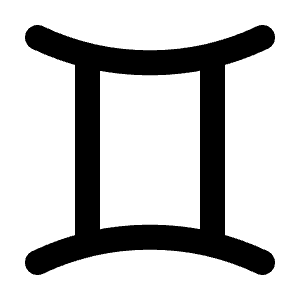 Zodiac Gemini Icon from Tabler Line Set