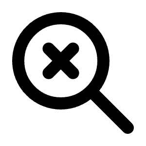 Zoom Cancel Icon from Tabler Line Set