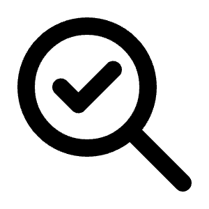Zoom Check Icon from Tabler Line Set