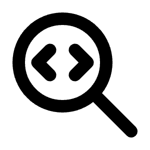 Zoom Code Icon from Tabler Line Set