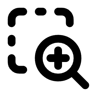 Zoom In Area Icon from Tabler Line Set