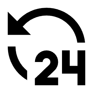 24 Hours Fill Icon from Remix Fill Set