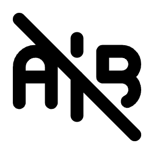 A B Off Icon from Tabler Line Set