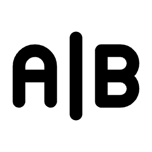 A B Icon from Tabler Line Set