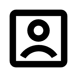 Account Box Line Icon from Remix Line Set