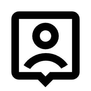 Account Pin Box Line Icon from Remix Line Set