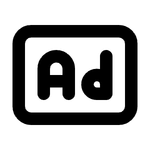 Ad Icon from Tabler Line Set