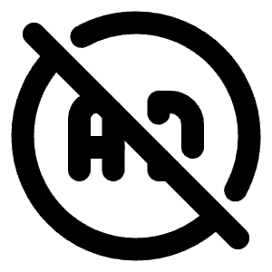 Ad Circle Off Icon from Tabler Line Set