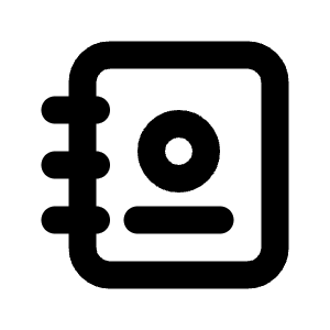Address Book Icon from Tabler Line Set
