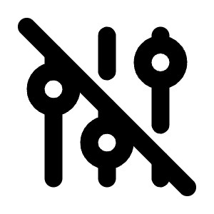 Adjustments Off Icon from Tabler Line Set