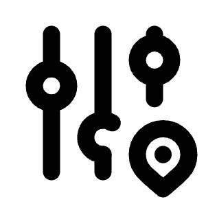 Adjustments Pin Icon from Tabler Line Set