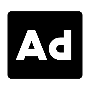 Advertisement Fill Icon from Remix Fill Set