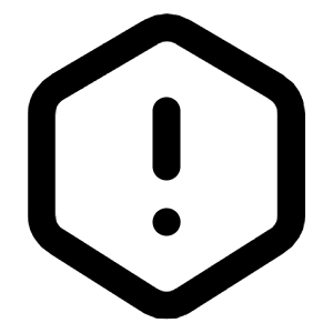 Alert Hexagon Icon from Tabler Line Set