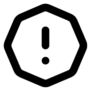 Alert Octagon Icon from Tabler Line Set