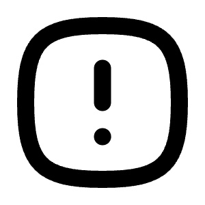 Alert Square Rounded Icon from Tabler Line Set