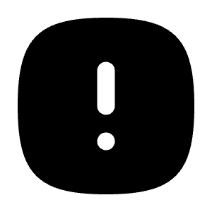 Alert Square Rounded Icon from Tabler Filled Set