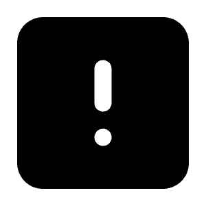 Alert Square Icon from Tabler Filled Set