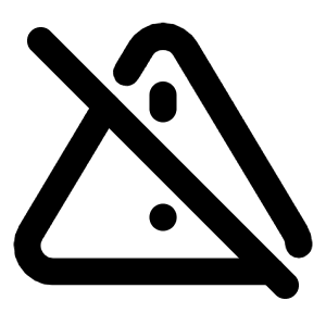 Alert Triangle Off Icon from Tabler Line Set