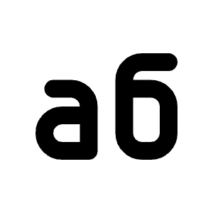Alphabet Cyrillic Icon from Tabler Line Set