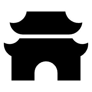 Ancient Gate Fill Icon from Remix Fill Set