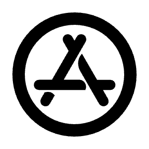 App Store Line Icon from Remix Line Set