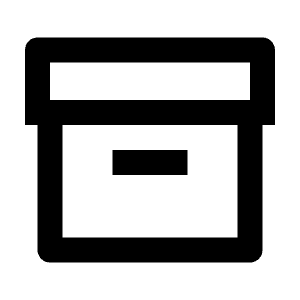 Archive Line Icon from Remix Line Set