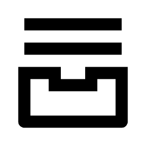 Archive Stack Line Icon from Remix Line Set