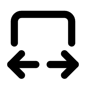 Arrow Autofit Width Icon from Tabler Line Set