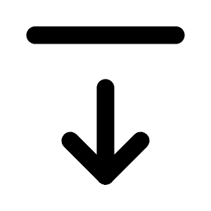 Arrow Bar Down Icon from Tabler Line Set
