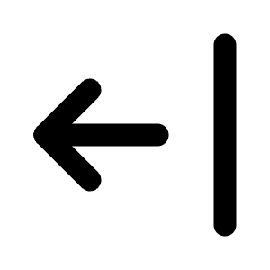 Arrow Bar Left Icon from Tabler Line Set