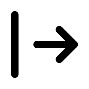Arrow Bar Right Icon from Tabler Line Set