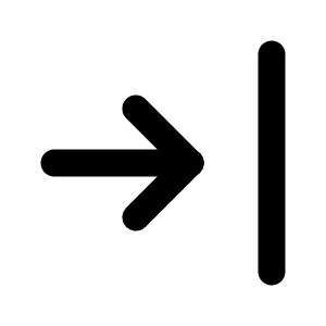 Arrow Bar To Right Icon from Tabler Line Set