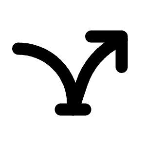 Arrow Bounce Icon from Tabler Line Set