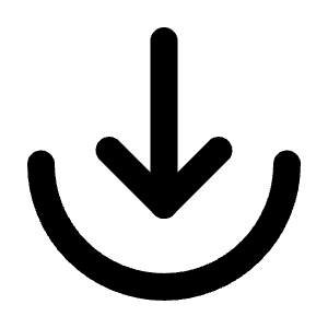 Arrow Down To Arc Icon from Tabler Line Set
