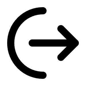 Arrow Left From Arc Icon from Tabler Line Set