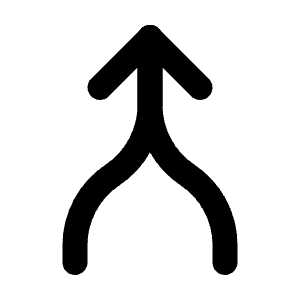 Arrow Merge Icon from Tabler Line Set