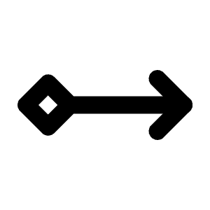 Arrow Right Rhombus Icon from Tabler Line Set
