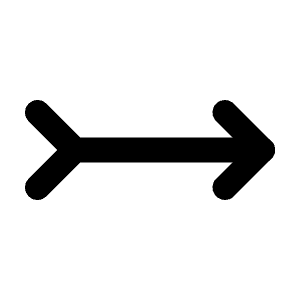 Arrow Right Tail Icon from Tabler Line Set