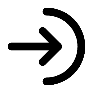 Arrow Right To Arc Icon from Tabler Line Set