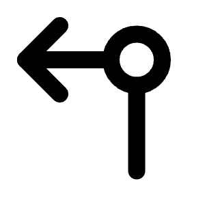 Arrow Rotary Left Icon from Tabler Line Set