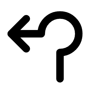 Arrow Roundabout Left Icon from Tabler Line Set