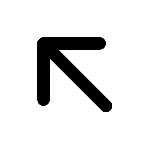 Arrow Up Left Icon from Tabler Line Set