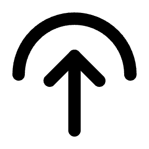 Arrow Up To Arc Icon from Tabler Line Set
