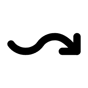Arrow Wave Right Down Icon from Tabler Line Set