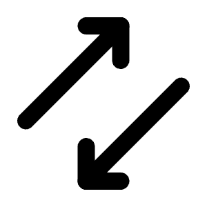 Arrows Double Ne Sw Icon from Tabler Line Set