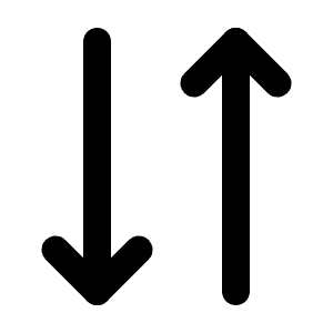 Arrows Down Up Icon from Tabler Line Set