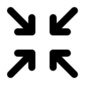 Arrows Minimize Icon from Tabler Line Set