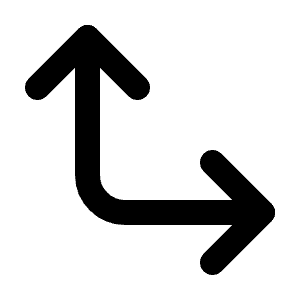 Arrows Up Right Icon from Tabler Line Set